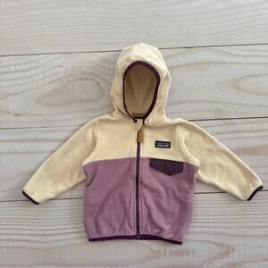 Patagonia Baby 6-12 Months Micro D Snap T Pocket Fleece Jacket Hoodie Full Zip